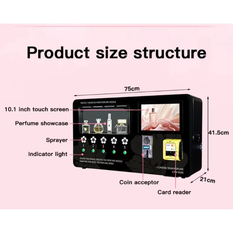Perfume In Fragrance Shop - Commercial Perfume Spray Vending Machine Intelligent