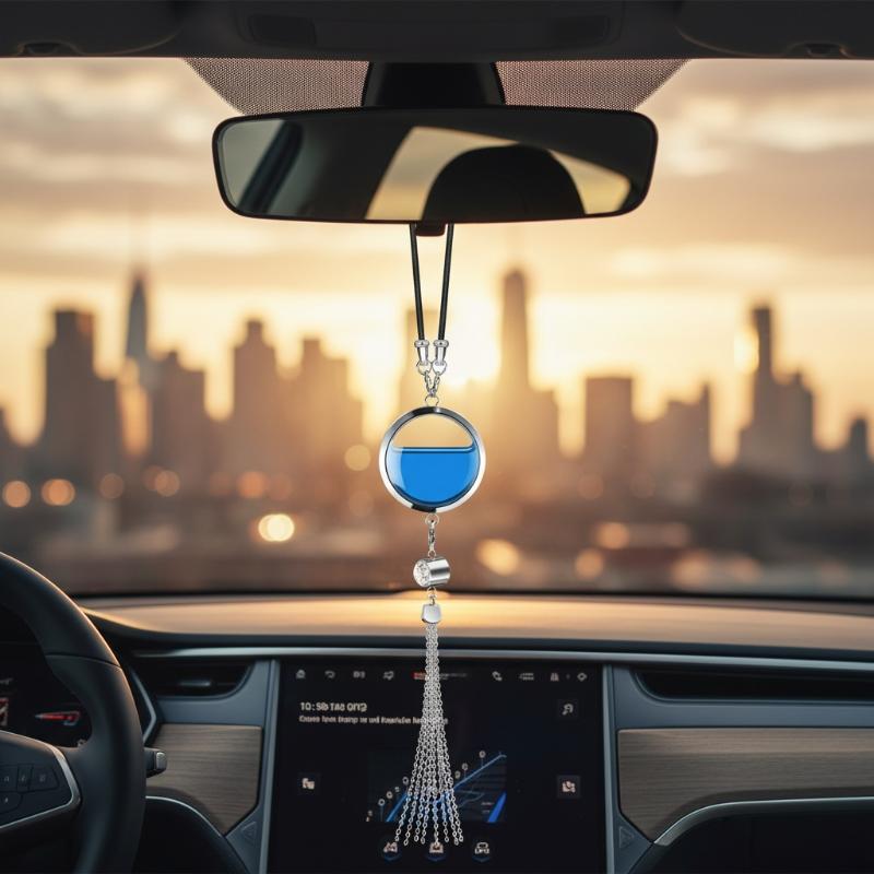 Fragrance Perfume Box - One Metal Car Decoration Pendant Empty