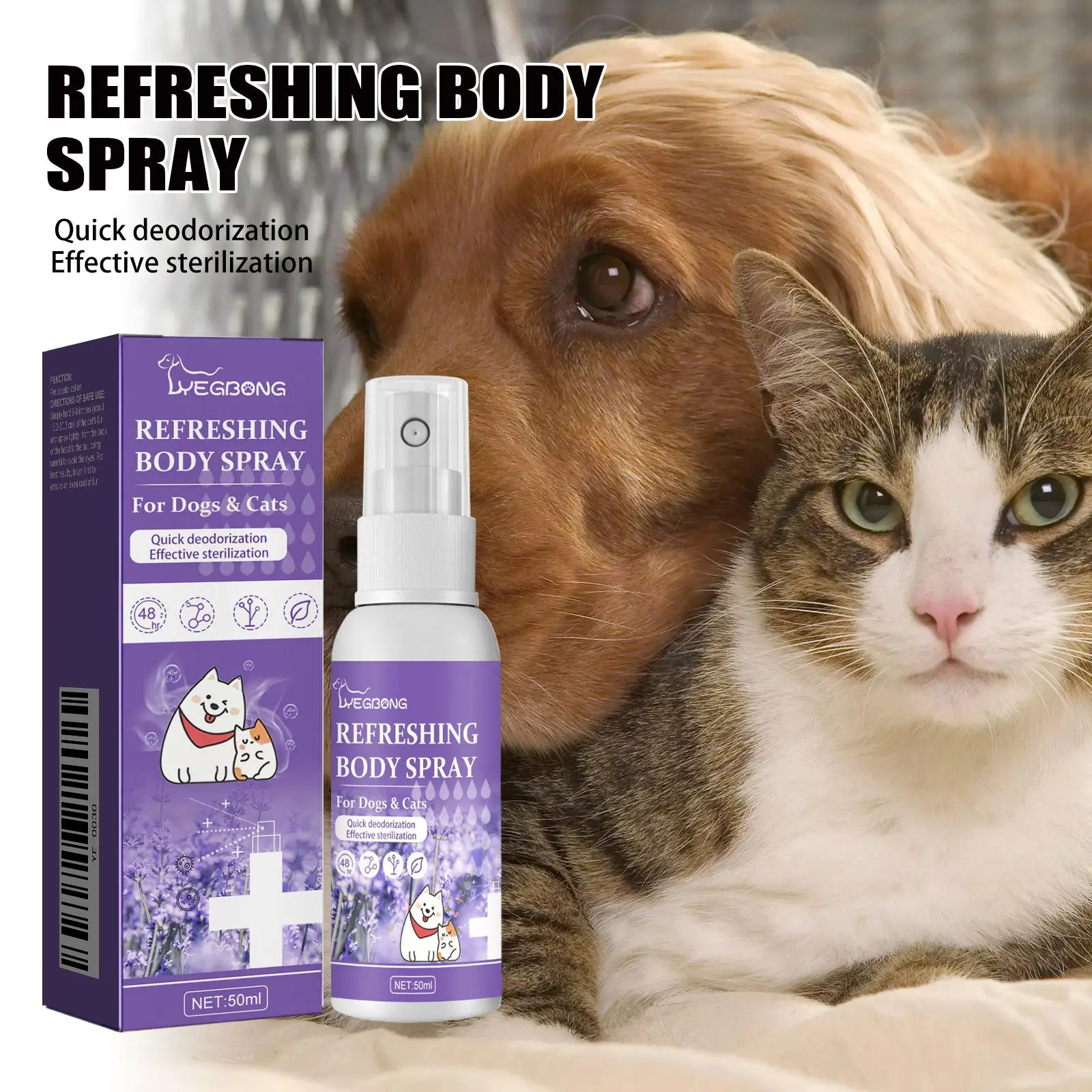 Pet Deodorization Spray 50ml D - Perfume Lavender Fragrance review and price