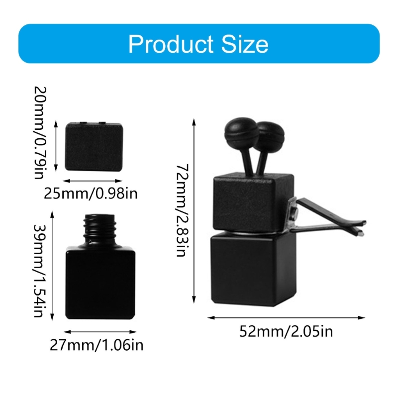 Stylish Square Auto Air Vent B - Perfume Fragrance Description review and price