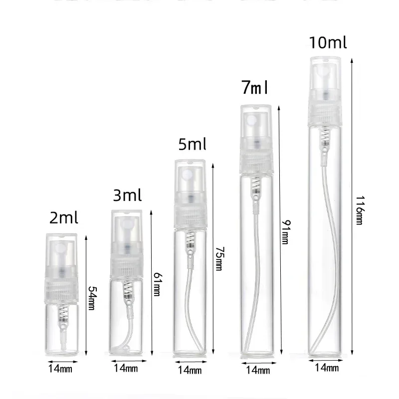 50Pcs 2ml-10ml Empty Clear Min - Perfume Fine Fragrance review and price