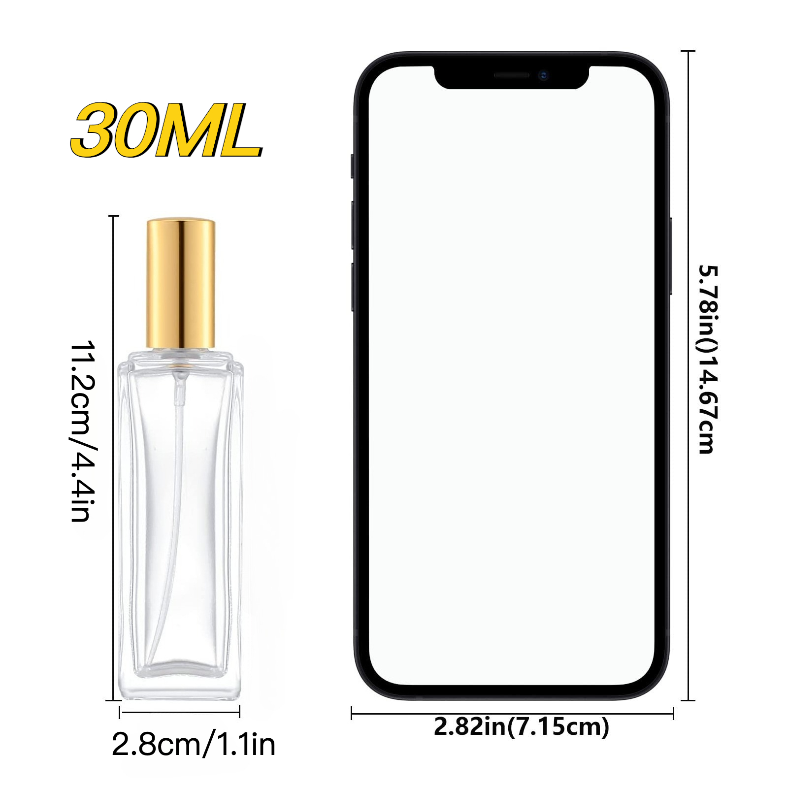 6pcs Glass Perfume Bottle 30ML - Fragrance Perfume Box review and price