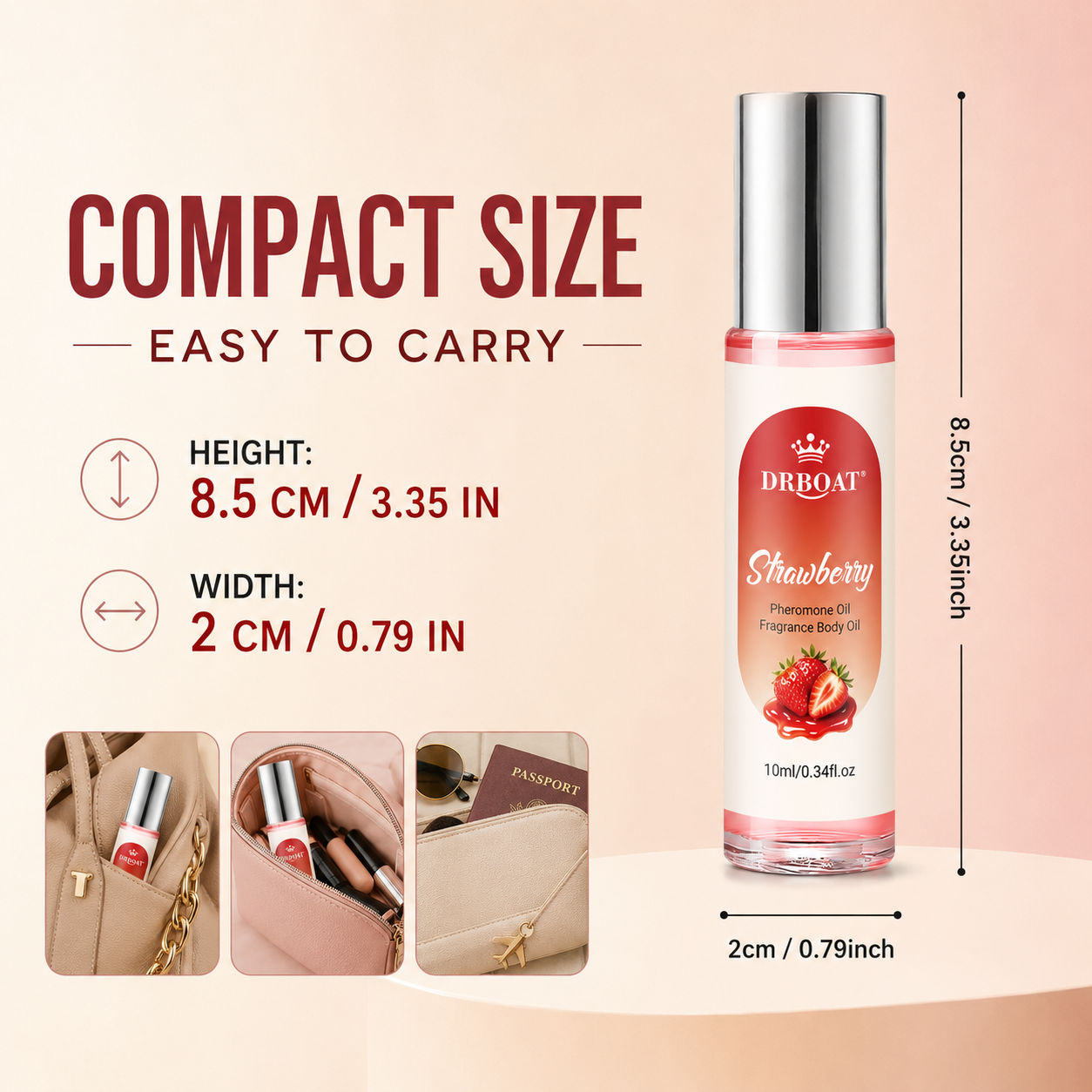 Strawberry Roll-On Perfume Oil - Fragrance Perfume Box review and price