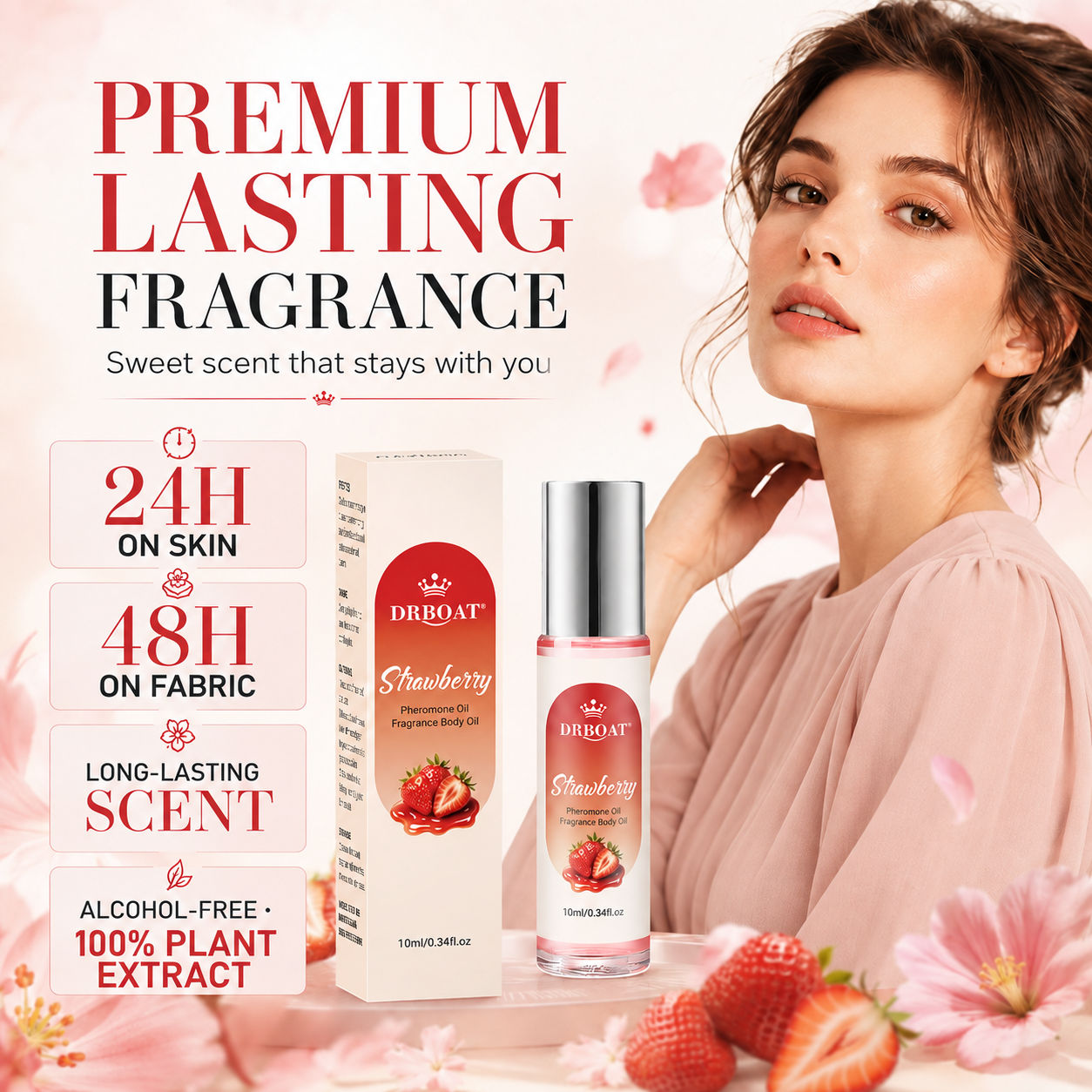 Strawberry Roll-On Perfume Oil - Fragrance Perfume Box review and price
